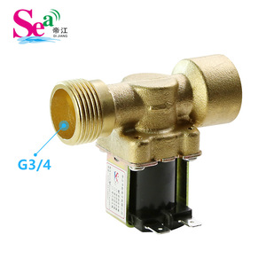 Válvula Solenoide de 6 Puntos Totalmente de Cobre, DC12V, Normalmente Cerrada, Válvula de Entrada para Lavadoras y Dispensadores de Agua, G3/4, Directo de Fábrica - Product Image 2