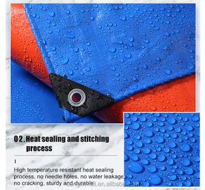 Lona de Microfibra Tejida de <span class=keywords><strong>PE</strong></span> Resistente de 6x8m, Impermeable, Resistente al Sol, al Frío y al Envejecimiento, Plegable, Lisa, Mediana, Textil para el Hogar - Product Image 5