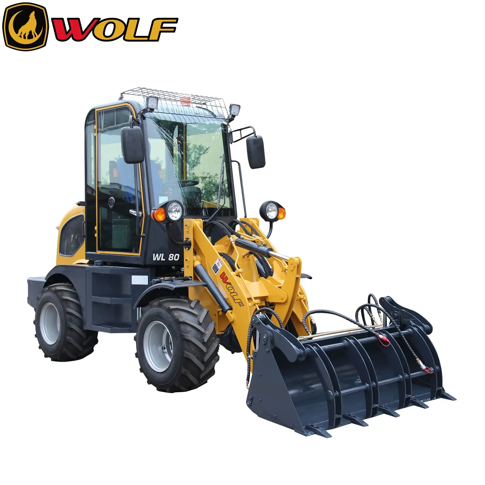 Садовый трактор Wolf, фронтальный мини-погрузчик от 800 кг до 2800 кг