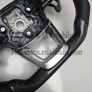 Volante de Coche de Cuero Perforado y Fibra de Carbono para Audi A3 A4 A5 A6L A8 Q5 Q7 Q8 TT B9, Productos Populares - Product Image 3