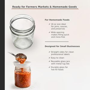 Pot en verre pour miel de qualité alimentaire en stock - Product Image 4