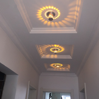 Décor À La Maison moderne 3W RVB D'intérieur de Bâti De Mur de Chambre À Coucher de Salon Véranda Couloir Escalier Spirale MENÉE PAR Lumière