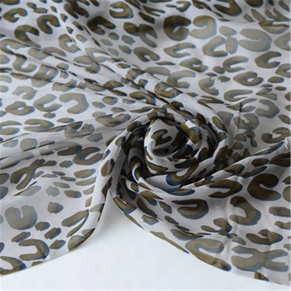Bedruckter Mulberry-Seiden-Chiffon-Banddruck glatt rein charmant elegant für Schal Schals Kleidung Shirt Dekoration