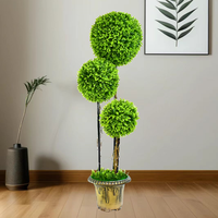 Le plus récent 120cm en plastique maison jardin décor buis boule topiaire arbre bonsaï plante arbre boule artificielle arbre topiaire