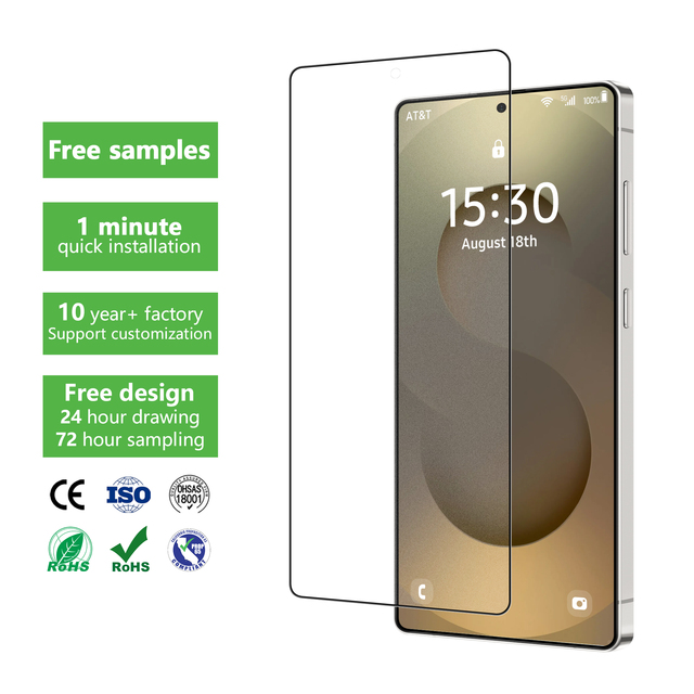 Factory Hot Sale Unbreakable 2.5d 0.25mm Matte Tempered Glass Film Screen Protector for Samsung S25 S25+ Plus Ultra S24 S23 S22