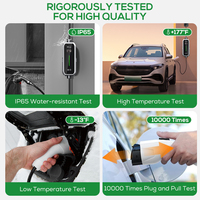Borne de recharge rapide pour voiture électrique Ovrod 32A 7Kw 11Kw 22Kw Type 2, intelligente, portable et murale