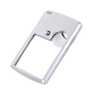 Lupa rectangular ultrafina, luz LED 3-6x, lente óptica de resina portátil, lupa para madre e hija, alta definición - Product Image 3