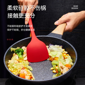 Yingrun Silicone Spatula Non-Stick Heat Resistant Food Grade Kitchen Utensil For Cooking - Product Image 2