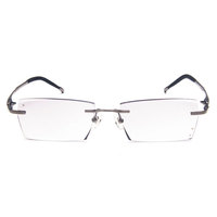 Lunettes de vue sans monture à coupe diamant pour hommes et femmes, monture de lunettes