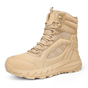 DF22 AS33 2706 Black PU Leather Tactical <b>Boots</b> Waterproof Breathable Non-Slip Durable Outdoor <b>Hiking</b> Shoes All Seasons High Top - Product Image 5