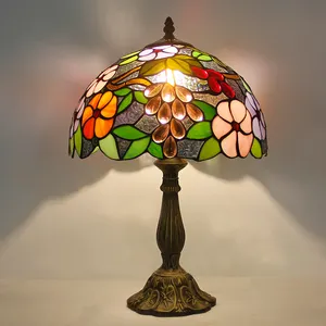 Victoriaanse Stijl Vintage Tifany Druiven Lampade Divetro Luxe Art Deco Wisteria Tiffany Lamp Voor Hotel Cafe Restaurant Projecten