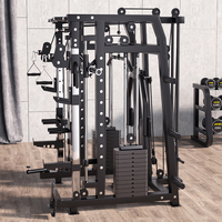 Équipement de musculation à domicile : Smith Machine et Power Rack avec système de poulies multiples pour l'entraînement de force à usage commercial