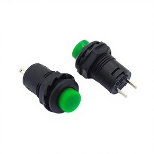 Interrupteur à bouton-poussoir électronique en cuivre vert DS425B de 12 mm, 3A 125VAC 1.5A 250VAC, réinitialisation sans verrouillage, borne PCB pour appareils - Product Image 3