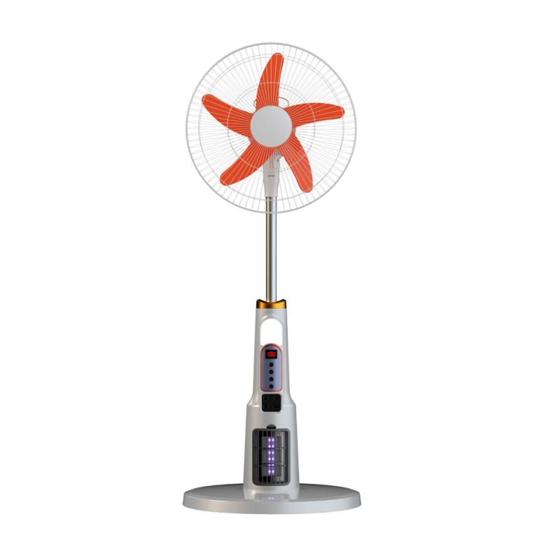 12W Solar Floor Fan With Solar