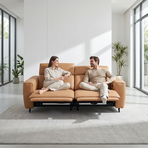 <span class=keywords><strong>Canapé</strong></span> électrique inclinable moderne en <span class=keywords><strong>cuir</strong></span> <span class=keywords><strong>2</strong></span> <span class=keywords><strong>places</strong></span> avec appui-tête réglable et port USB, idéal pour salon et mobilier de maison - Product Image 1