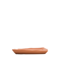 Plato cuadrado de terracota de 21x21 cm para servir platos