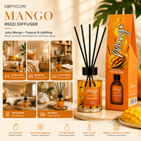 Private Label 100ML Rietdiffuser Collectie Bloemige Fruitige Geurolie Met Glazen Fles Voor Huisdecoratiemerken