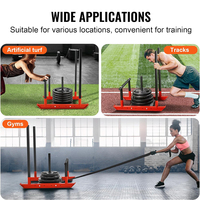 Sled Gym Baja Tugas Berat dengan Desain Torsi & Beban yang Dapat Disesuaikan untuk Latihan Kekuatan Profesional dan Latihan Sprint
