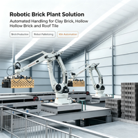 Sistema Robótico para la Fabricación de Ladrillos de Arcilla con Manipulación Automática de Palés y Flejado - Manipulador Robótico para Bloques de Hormigón