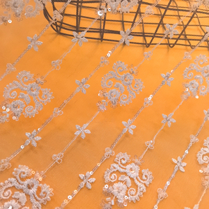 Châu Âu Và Mỹ Sang Trọng Hạt Và Sequins Lưới Thêu Vải Cho Đám Cưới Váy Mạng Che Mặt Phụ Kiện Phải Đối Mặt - Product Image 2