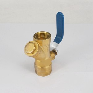 Válvula de bola de bronce más vendida con filtro tipo Y de bronce, de paso completo, accionada por palanca, con extremos hembra roscados para la industria petrolera - Product Image 5