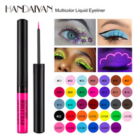 Ensemble d'eye-liners liquides 12 couleurs pour femmes, maquillage des yeux facile à appliquer, longue durée, imperméables, crayons eye-liner colorés, boîte à eye-liner
