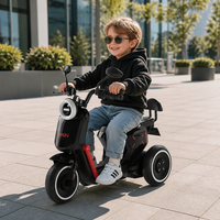 Moto pour enfants tout-terrain avec roues EVA silencieuses, son de moteur réaliste, portes ouvrables, sièges en cuir, certification de sécurité