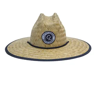 Atacado Sombrero Raffia Hat Moda Carnaval Fiesta Sunshade-logotipo personalizado acolhidos