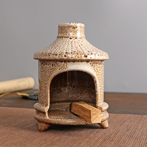 Palo Santo péruvien bois sacré brûleur d'encens en céramique résine sauge support de bâtons de tache en boîte dans un design traditionnel - Product Image 4
