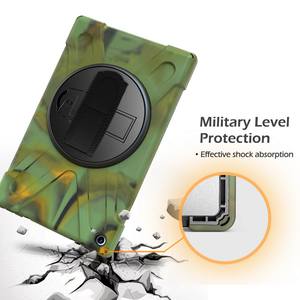 Funda de armadura giratoria 3 en 1 de silicona PC 360 para <span class=keywords><strong>Ama</strong></span> Fire HD 10 Plus 2023 HD10 Stand Hand Shoulder Strap Cover - Product Image 6