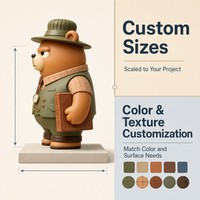 Figurines Artisanales Personnalisées en Boîte Mystère OEM - Classique Chibi Gentleman Explorer Bear, Poupée PVC Haut de Gamme pour Jeu de Rôle, Anime et Film