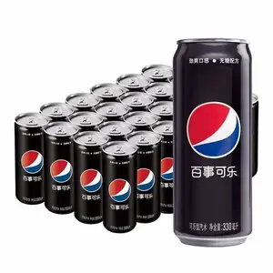 330ml Sugar Free Cola Carbonated Drinks Lime Flavors Canned Exotic Soft Drinks