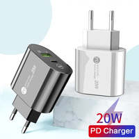 Chargeur portable OEM 20W Type C pour Xiaomi Chargeur rapide Charge rapide 3.0 pour Samsung Adaptateur mural pour tous les téléphones portables
