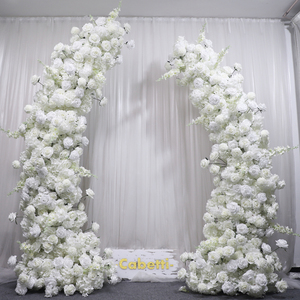 Tùy Chỉnh Trang Trí Nhân Tạo Lễ Cưới Trăng Cổng Vòm Với Khung Sắt Chất Lượng Cao Backdrop Thiết Kế - Product Image 4