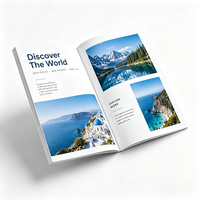 Impression de brochures, catalogues et magazines personnalisés en couleur, haute qualité, finition brillante, vente en gros