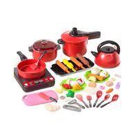 Ensemble de jouets de cuisine en plastique pour enfants, pour garçons et filles de 4 à 6 ans, maison de jeu, simulation de cuisine, ustensiles de cuisine, sauté, hachage, usine