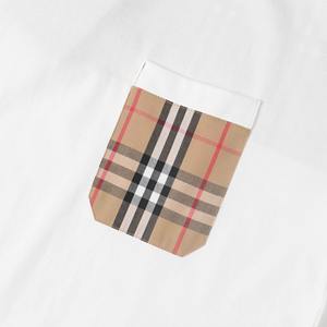 Camiseta de Verano 2026 de Alta Calidad, Casual, Holgada, Transpirable, Vintage, de Manga Corta, con Diseño a Cuadros Burberry para Hombre - Product Image 4