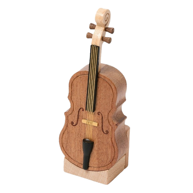 Hot Sale on Wooderful Life Mazon Mini Model Hard Maple Hand Cranked Music Box Cello Fruhlingslied 30s Sound Duration Taiwan Made