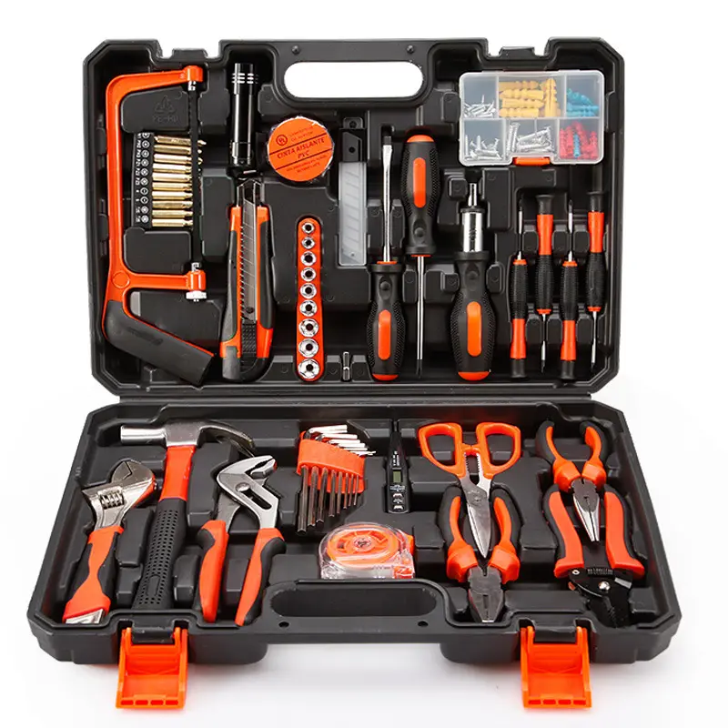 Home Hand Tool Set Household Woodworking Combination Toolbox Auto Repair Kits Electric Tool Box Gift Toolkit Manual Garden Tools