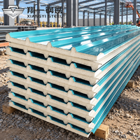 Panel Sandwich PU, Panel Sandwich dengan Permukaan Baja, Penjualan Panas Panel Sandwich Busa Polyurethane PU