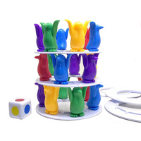 Équilibre pingouin défi tour blocs de construction jeu de société enfants Puzzle multijoueur parent-enfant jouets interactifs