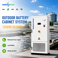 Système de stockage d'énergie solaire commercial Bess 125 kW 261 kWh, refroidissement liquide, batterie LifePo4 314 Ah, conteneur de stockage d'énergie