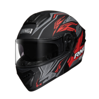 Casque de moto Predator Flip up ABS avec double visière homologué ECE, doublure en mousse respirante, toutes saisons, taille XL, neuf