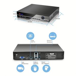 Kit de Vigilancia para Iglesia: NVR 6K 12MP con 4 Canales y Cámara PTZ 4K de 2TB para Transmisión en Vivo - Product Image 3
