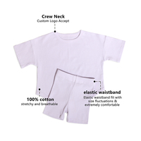 Offre Spéciale classique t-shirt et short ceinture élastique personnalisée 100% coton ensembles de vêtements pour enfants