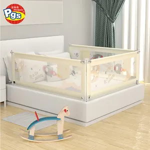 Ajustable para cuna guardias cerca barrera de cama de bebé riel de seguridad