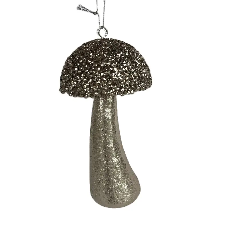 Kerst Opknoping Ornament Polyfoam Met Glitter Paddestoel Dennenappel Vorm Aangepaste Stijl Voor Kerstboom Decoratie Cadeau