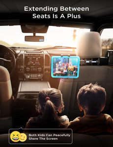 Support de tablette flexible LISEN 12,9 pouces pour appuie-tête de voiture, support iPad à bras long, indispensable pour les voyages en famille, support de tablette iPad pour siège arrière - Product Image 6