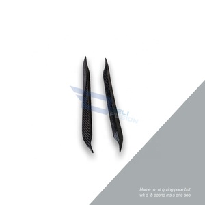 Para 22 + Subaru WRX VBH DLF tipo de fibra de carbono parachoques delantero Canard ajuste superior con bisel de luz antiniebla Stock (versión no STI) - Product Image 4