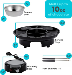 Fontaine à chocolat manuelle en plastique pour table, 800 W, 3 étages, machine à chocolat pour la maison, réchauffeur de desserts pour buffets, restaurants, événements de restauration - Product Image 6